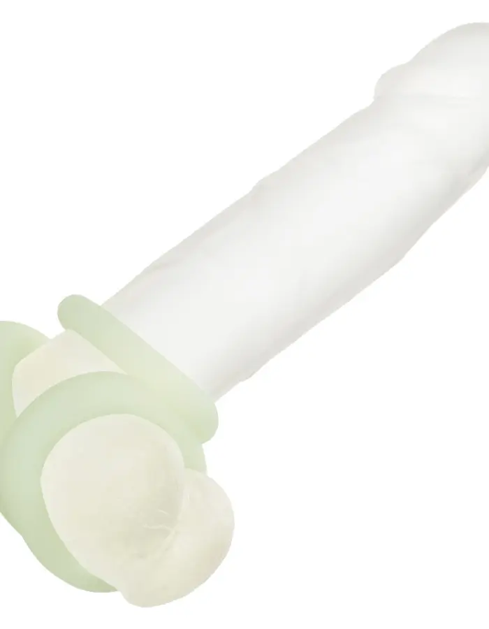 Alpha Glow-in-the-Dark Liquid Silicone 3 Ring Set - White