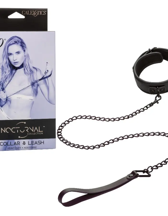 Nocturnal Collection Collar and Leash - Black