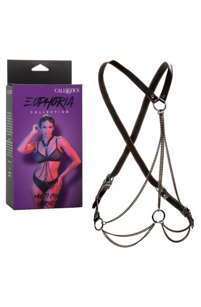 Euphoria Collection Multi Chain Harness - Black