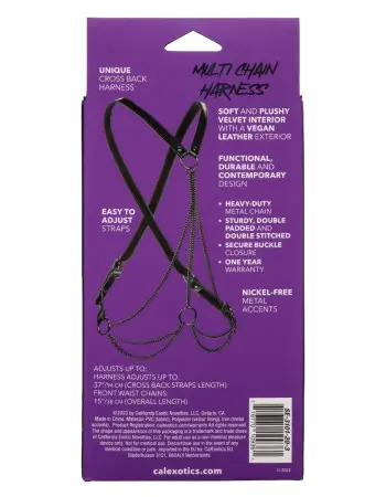Euphoria Collection Multi Chain Harness - Black