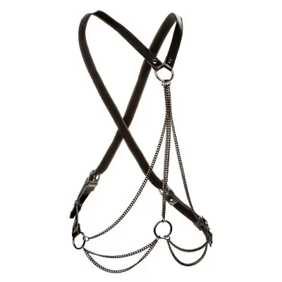 Euphoria Collection Plus Size Multi Chain Harness - Black