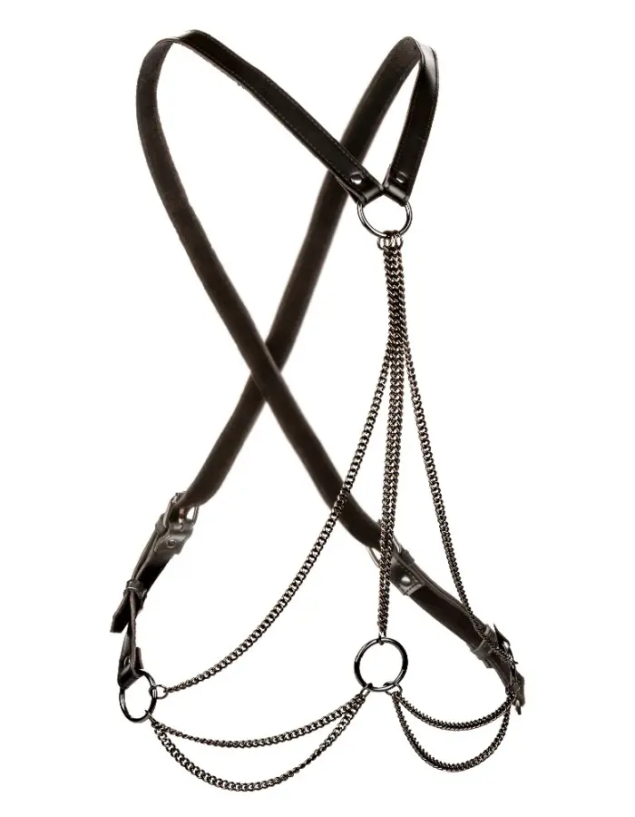 Euphoria Collection Plus Size Multi Chain Harness - Black