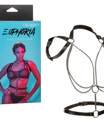 Euphoria Collection Multi Chain Halter - Black