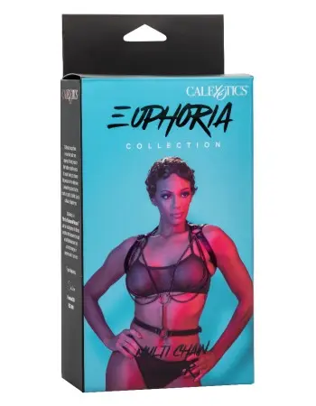 Euphoria Collection Multi Chain Halter - Black