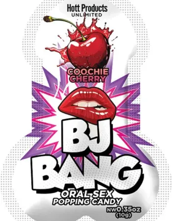 Bj Bang - 1pc Oral Sex Popping Candy - Cherry 10gm