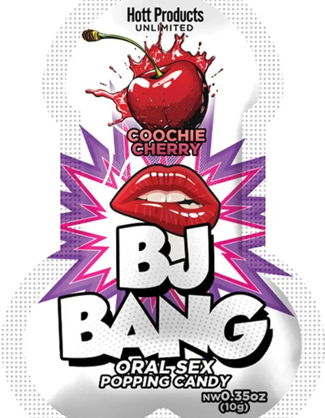 Bj Bang - 1pc Oral Sex Popping Candy - Cherry 10gm