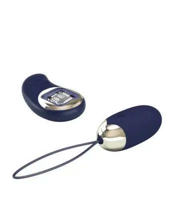 Mina Vibrating Remote Control Egg - Blue