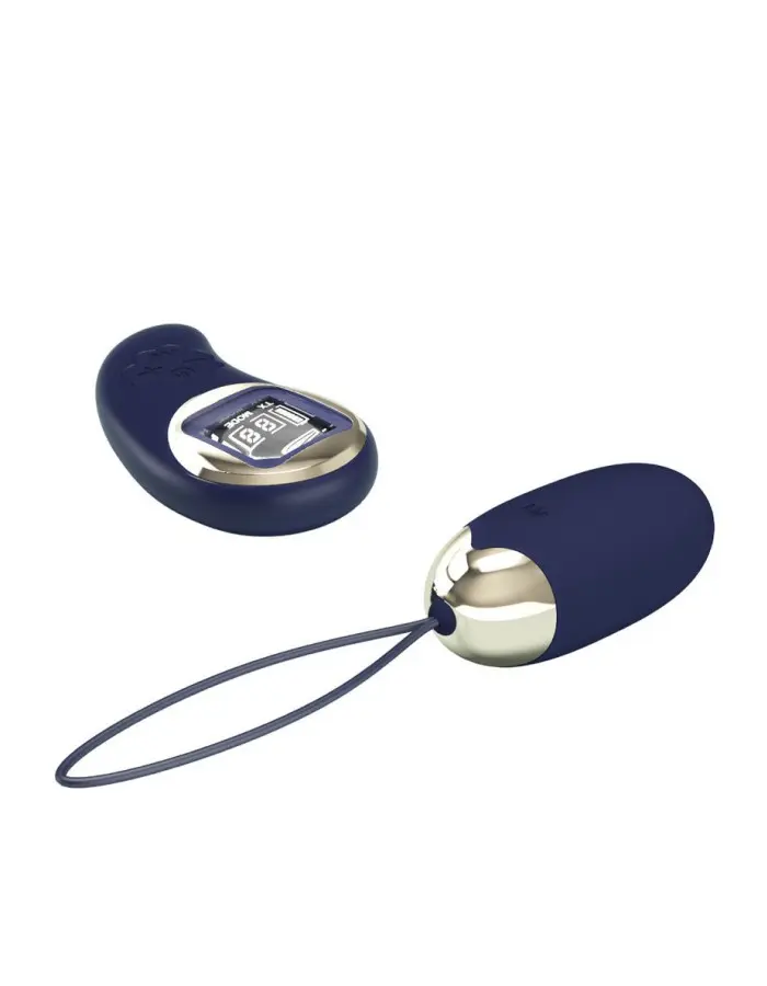 Mina Vibrating Remote Control Egg - Blue
