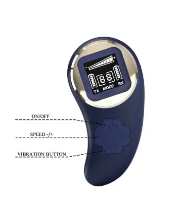 Mina Vibrating Remote Control Egg - Blue