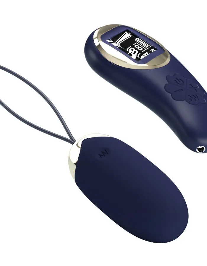 Mina Vibrating Remote Control Egg - Blue