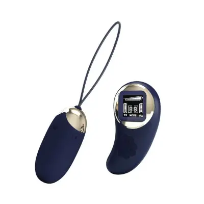 Mina Vibrating Remote Control Egg - Blue