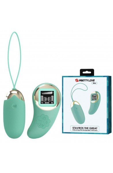 Mina Vibrating Remote Control Egg - Turquoise