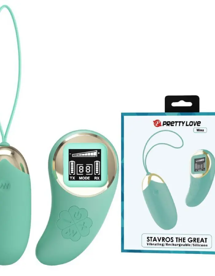 Mina Vibrating Remote Control Egg - Turquoise