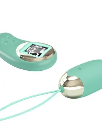 Mina Vibrating Remote Control Egg - Turquoise