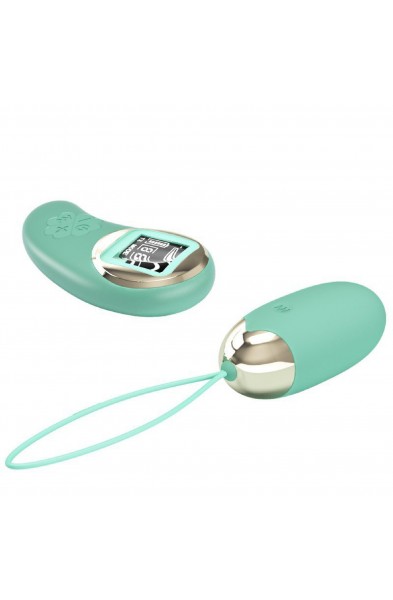 Mina Vibrating Remote Control Egg - Turquoise