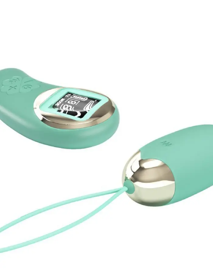Mina Vibrating Remote Control Egg - Turquoise