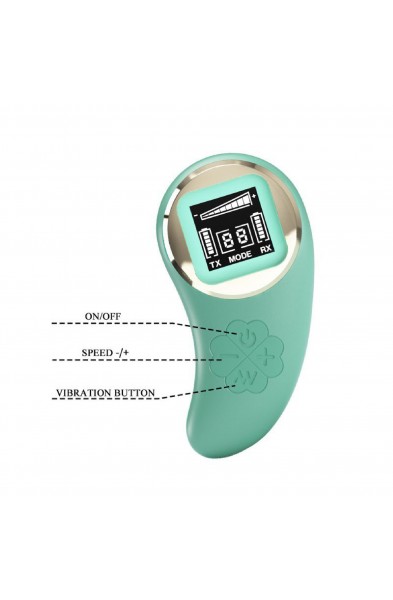 Mina Vibrating Remote Control Egg - Turquoise