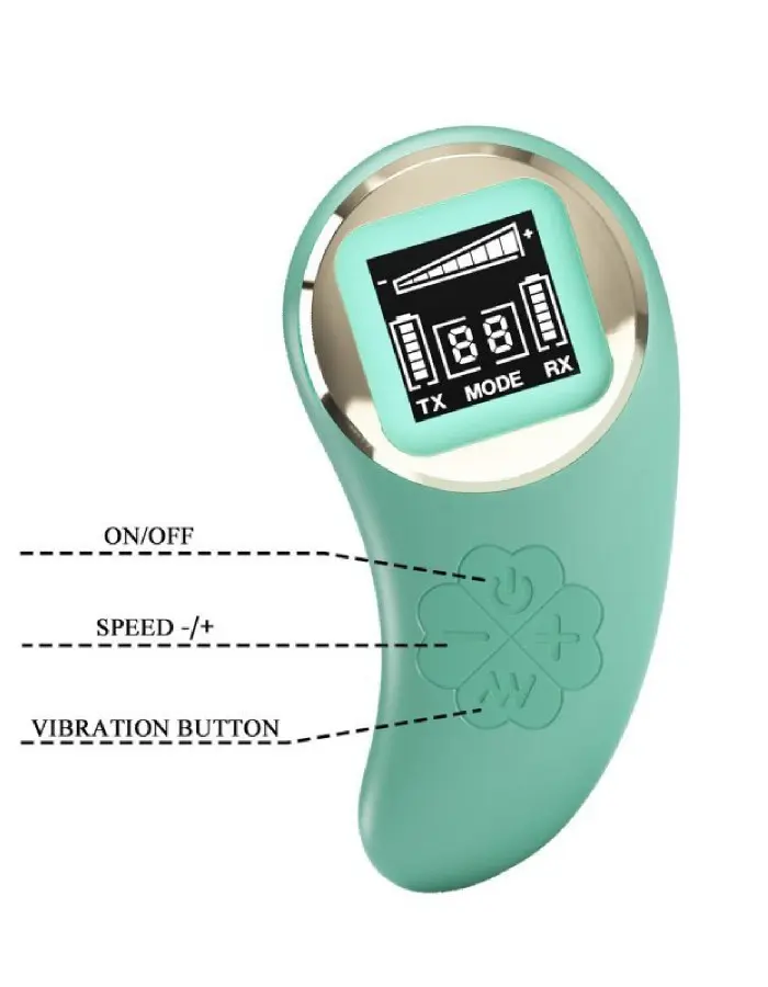 Mina Vibrating Remote Control Egg - Turquoise