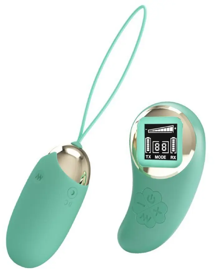 Mina Vibrating Remote Control Egg - Turquoise
