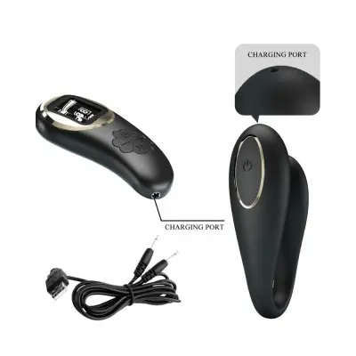 Nathan Double Pleasure Remote Control Vibrator - Black