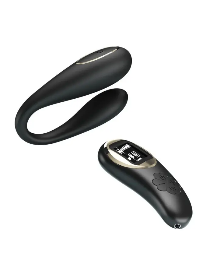 Nathan Double Pleasure Remote Control Vibrator - Black