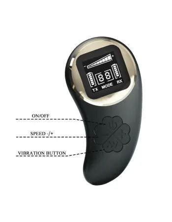 Nathan Double Pleasure Remote Control Vibrator - Black