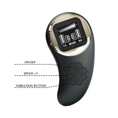 Nathan Double Pleasure Remote Control Vibrator - Black