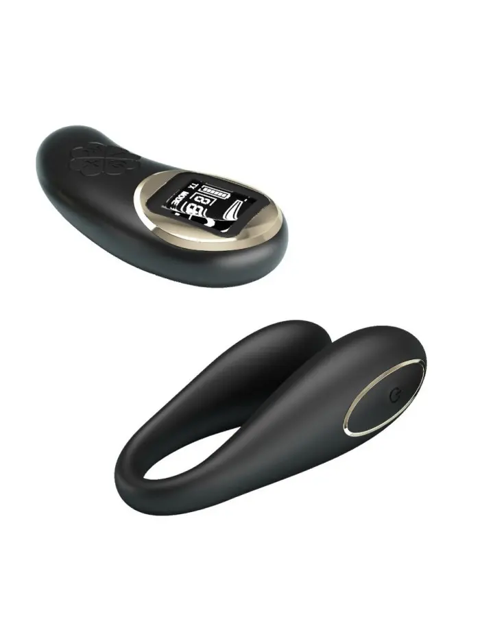 Nathan Double Pleasure Remote Control Vibrator - Black