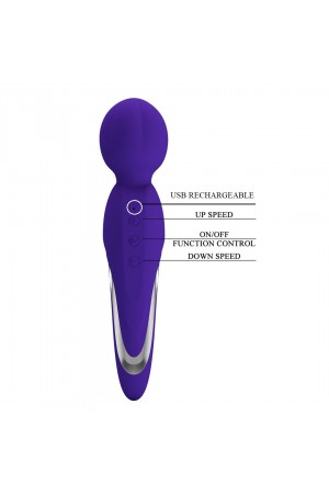 Walter Super Soft Silicone Wand - Violet