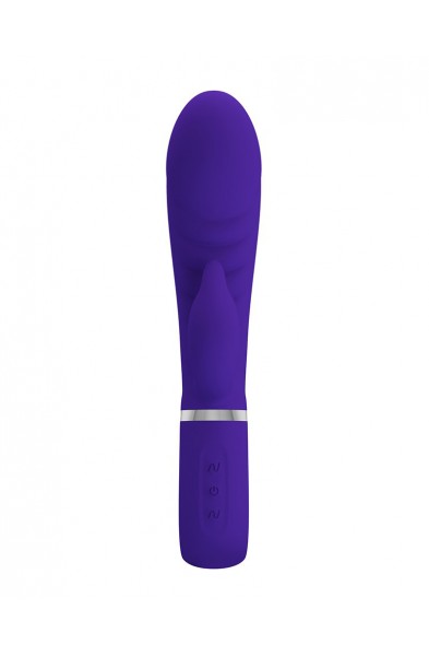 Prescott Super Soft Rabbit Silicone Vibrator -  Purple