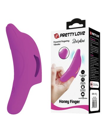 Delphini Dolphin Honey Finger Vibrator - Fuchsia