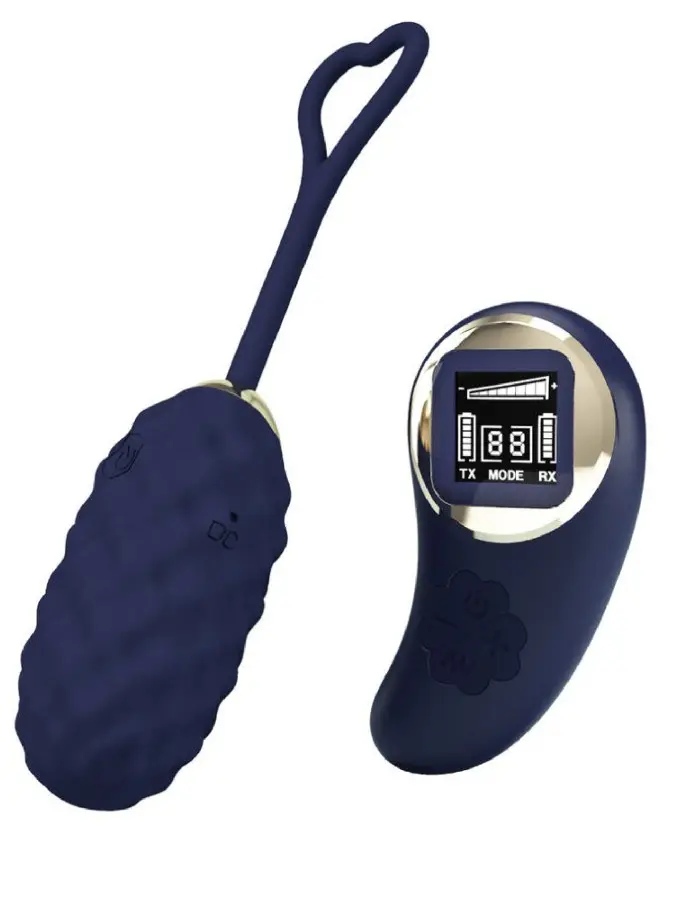 Vivian Remote Control Vibrating Egg - Blue