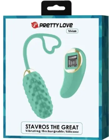 Vivian Remote Control Vibrating Egg - Turquoise