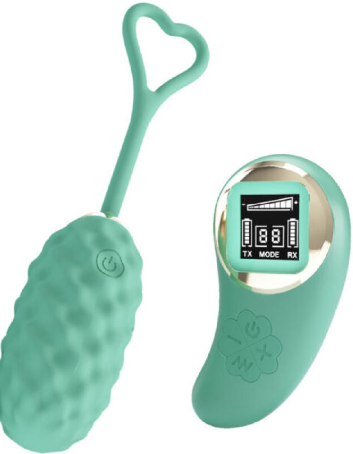 Vivian Remote Control Vibrating Egg - Turquoise