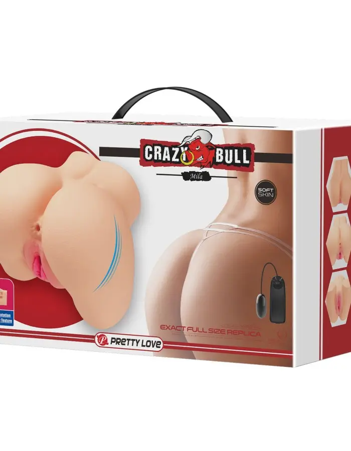 Mila Realistic Vagina and Ass Vibrator - Light