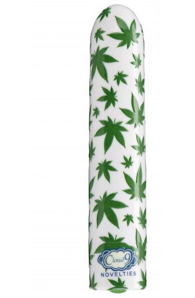 420 Slim Cannabis Leaf Vibe -  White/green