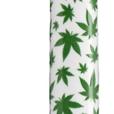 420 Slim Cannabis Leaf Vibe - White/green