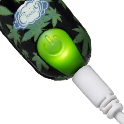 420 Stubby Vibe Cannabis Leaf - Black/green