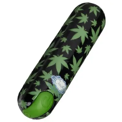 420 Stubby Vibe Cannabis Leaf - Black/green
