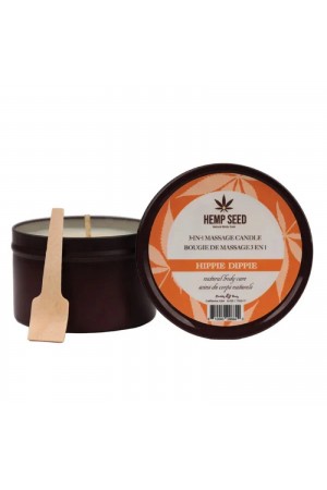 Hemp Seed 3-in-1 Massage Candle - Hippie Dippie 6oz