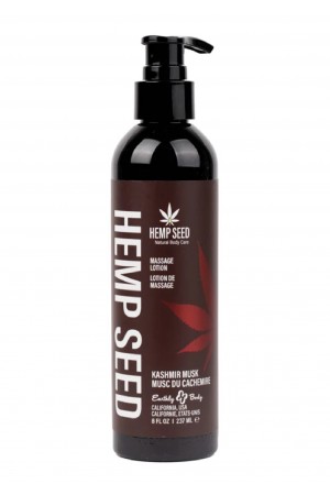 Hemp Seed Massage Lotion - Kashmir Musk 8 Oz