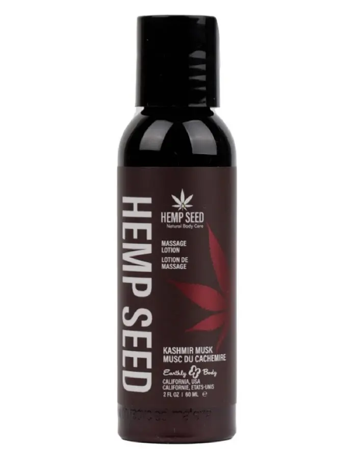 Hemp Seed Massage Lotion - Kashmir Musk 2 Oz
