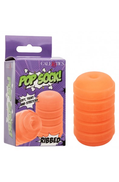 Pop Sock Ribbed - Orange