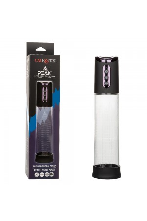 Peak Rechargeable Pump - Black/clear