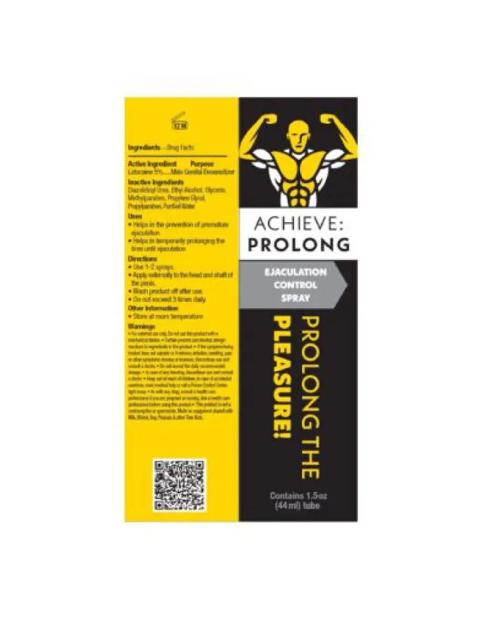 Achieve Prolong - Ejaculation Control Spray 1 Oz