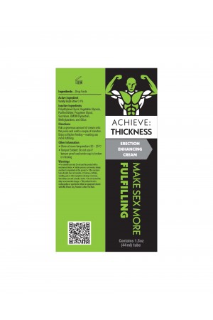 Achieve Thickness - Erection Enhancement Cream 1.5 Oz