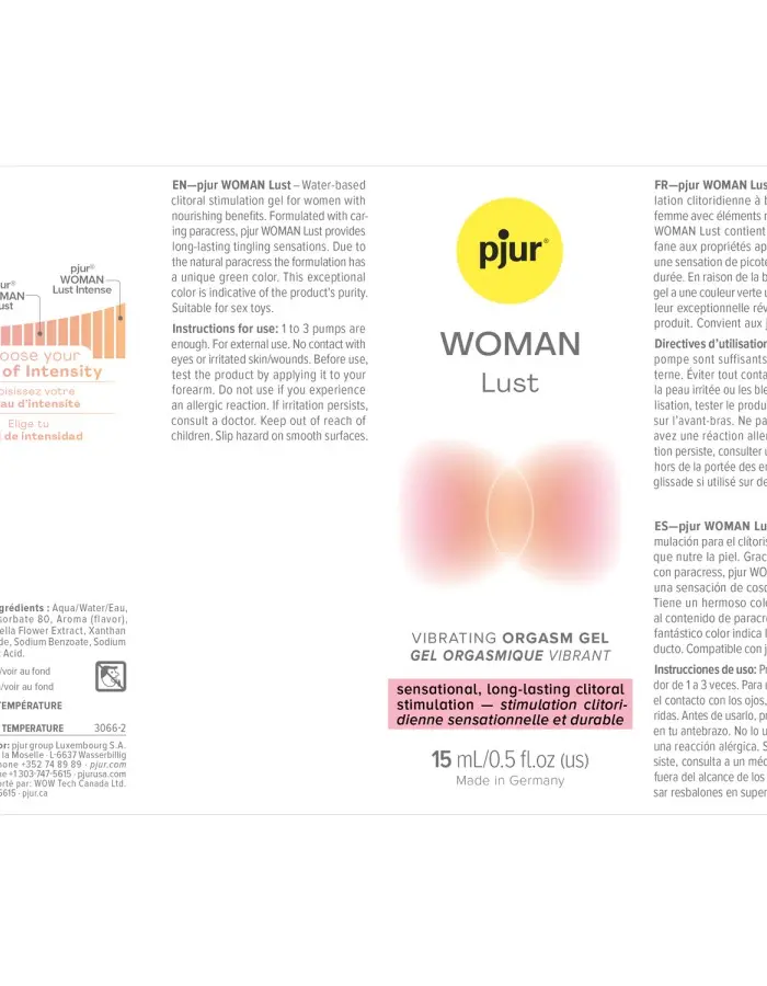 Pjur Woman Lust Orgasm Gel 15 ml