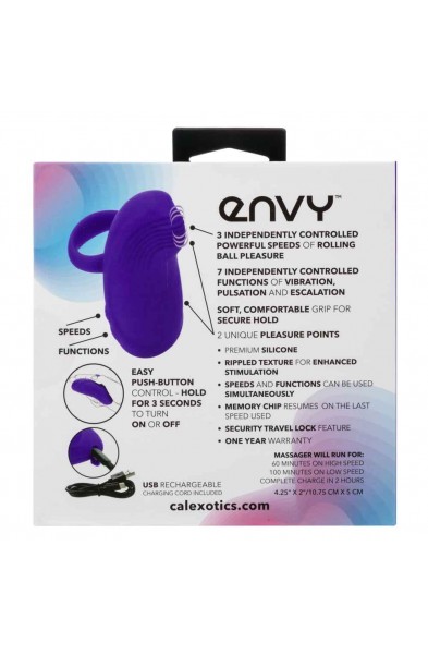 Envy Handheld Rolling Ball Massager - Purple