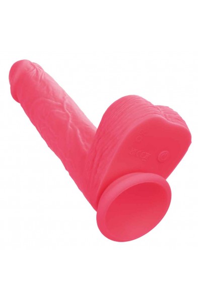 Rechargeable Rumbling and Thrusting Silicone Studs - Pink