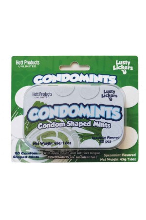 Condomints Spearmints Flavor Condoms Shaped Mints Display